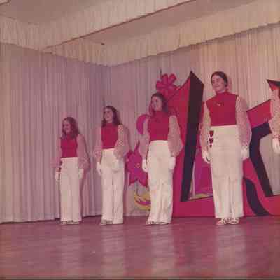 Contestants standing after promonade walk