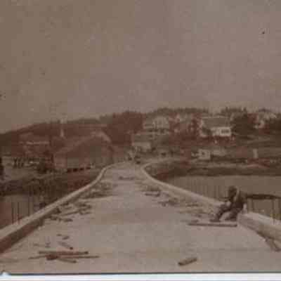 Cribstone Bridge Under Construction