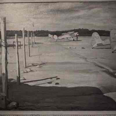 A photo view of a painting done by Stephen Etnier.