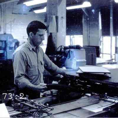A photo of unidentified mill workers