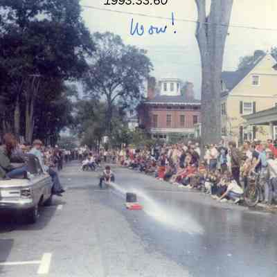 A photo of crowds along Park Row. 9/16/1973.