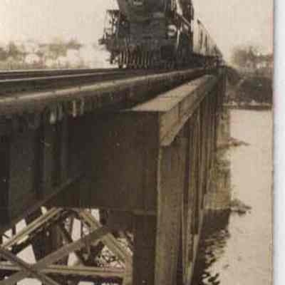 Maine Central RR Bridge from Water St end