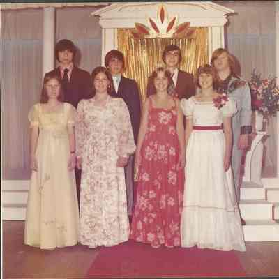 Our 1976 contestants with their escorts
