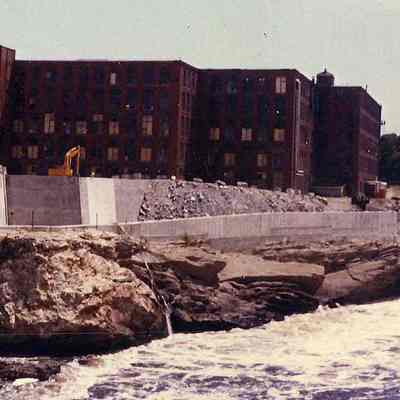 Temporary Dam above Generating Station Construction