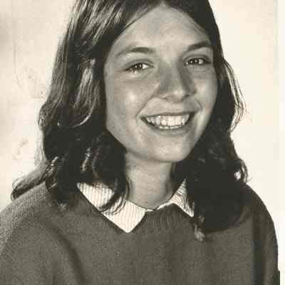 A B/W photograph of Debbie Coffin