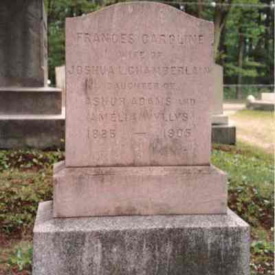 A photo of Fannie's gravestone.