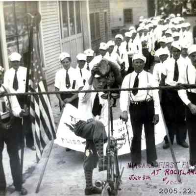 Brunswick Niagara team at fireman's muster at Rockland, Maine.