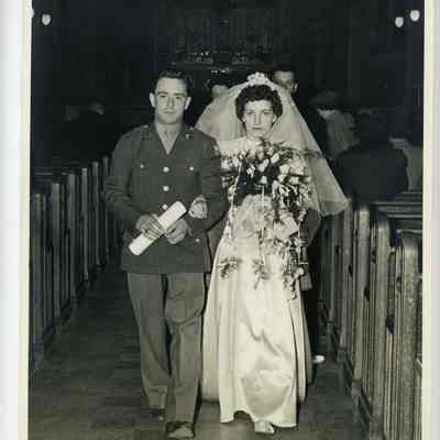 Bride and Groom at Thiboutot and Lamarre Wedding