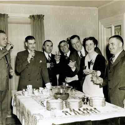 Six Men Drinking