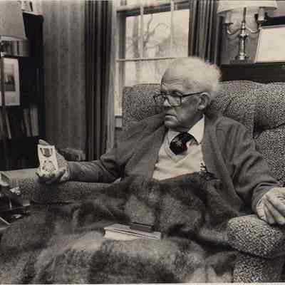 A photo view of James M. Moulton. 4/26/1984.