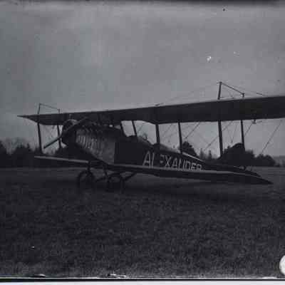 Biplane Aircraft on Ground