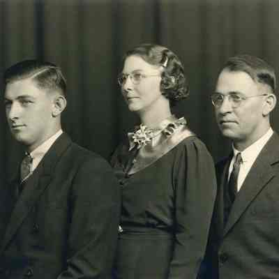 Percy Hyde Jr., Blanche Watson Hyde and Percy Hyde Sr.