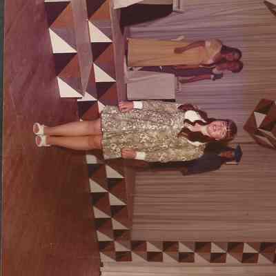 Contestant #2 Tami Gustafson posing in her Talent Costum.