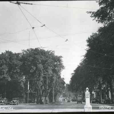 View of Maine Street from the Pleasant Sreet Intersection