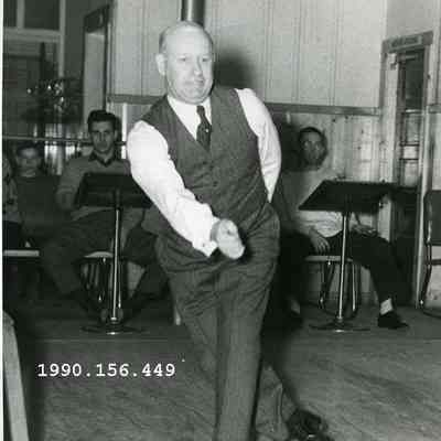 Chester Bryce bowling