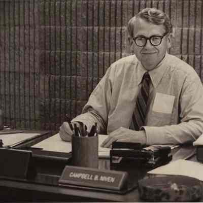 A photo view of Campbell B. Niven. 6/1978.