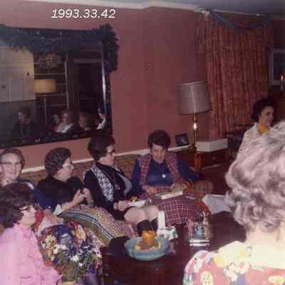 A photo of a Town Office Party. 12/13/1973.