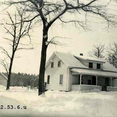 A photo of the house at 78 Jordan Ave. opposite Minot (Minat?) Avenue.