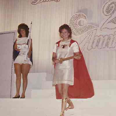 A color photograph of Ginger Smith a 1980 contestant/.