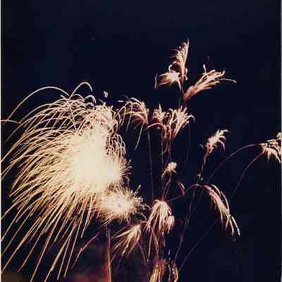A photo view of fireworks. 2/6/1989.