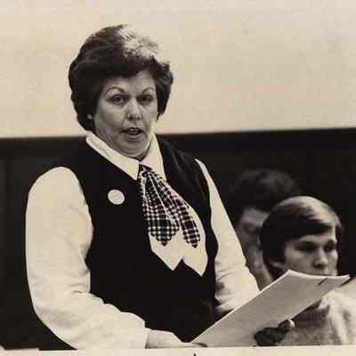A photo view of Mary Pitcher. 10/21/1982.