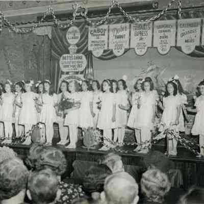 Unidentified Children's Group on Stage in the Town Hall