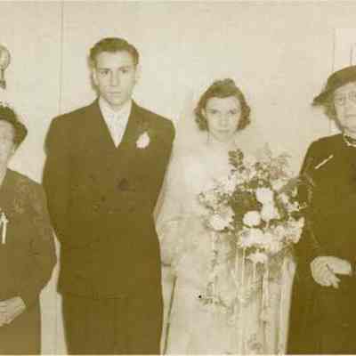 Wedding Picture of Edward and June Riendeau