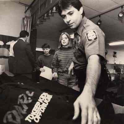 A photo view of Cliff Bradey Brunswick Police. 4/20/1992.