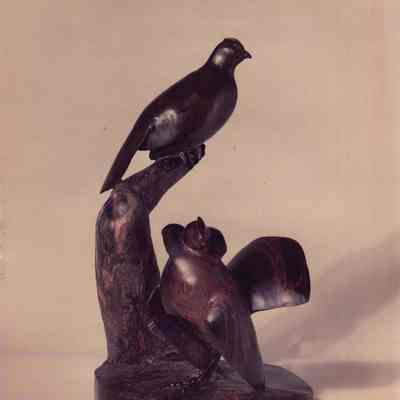 Ruffled Grouse Sculpture