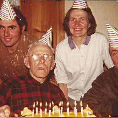 Samuel Holbrook and Three Unidentified People