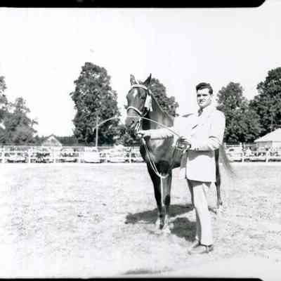 Felix J. Charron and Horse