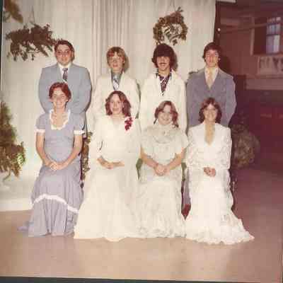 The 1979 Teen Queen Ball participants and escorts