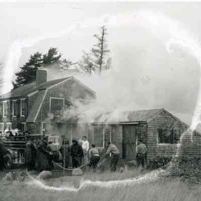A photo of the Davenport Fire. 5/16/1943.