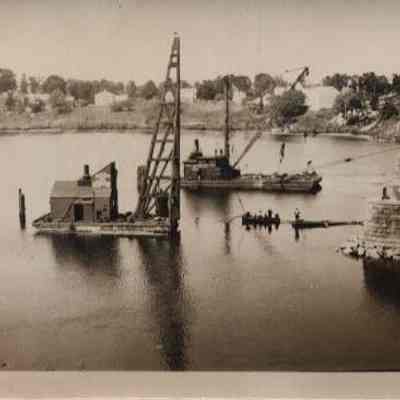 Maine Central RR Bridge being reconstructed