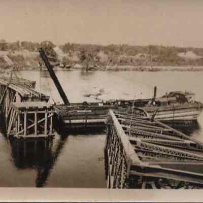 Maine Central RR Bridge after 1936 Flood