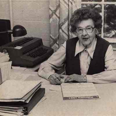 A photo view of Florence Leighton. 3/16/1981.