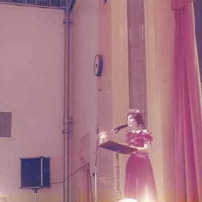 A color photograph of Phyllis Gaudreau Glenn Mistress of Ceremonies