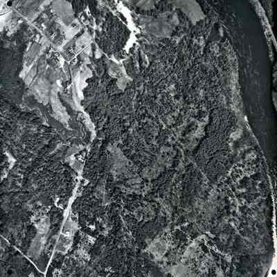 An aerial photo of Durham and the Shiloh Road. 5/1/1976.