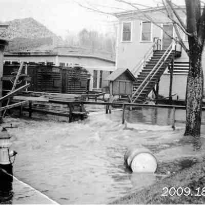 Flood of 1936 at Pejepscot Paper Mill.