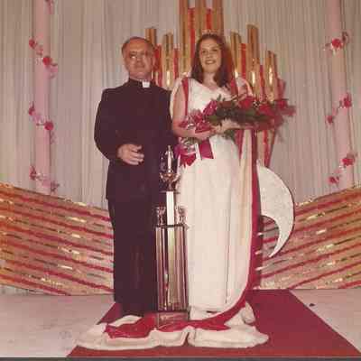 1975-76 Brunswick Teen Queen Phyllis Gaudreau at the Teen Queen Ball.