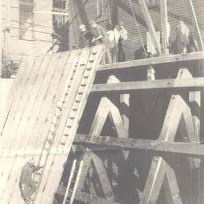 Construction at the Pejepscot Mill.
