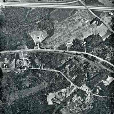 An aerial view of Route 1. 5/1/1976.