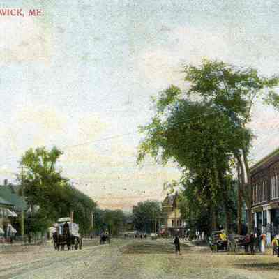 A picture postcard of Maine Street. pre 1930.