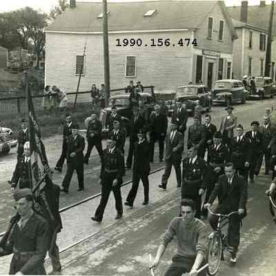 American Legion Marching in Brunswick's Bicentennial Parade