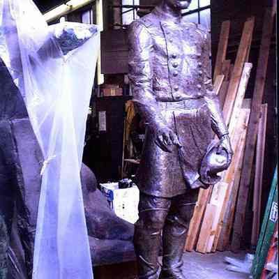 JL Chamberlain bronze statue.