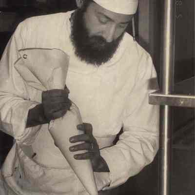 A photo view of a chef. 6/4/1992.