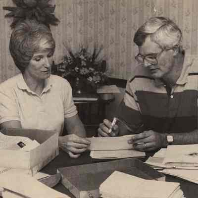 Julie Beaupre, unidentified man