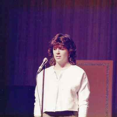 A color photograph of Patricia Stuart Miss Brunswick contestant