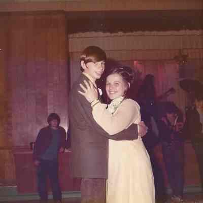 3rd runner-up Chris Messier dancing with her escort Jim Lewis.