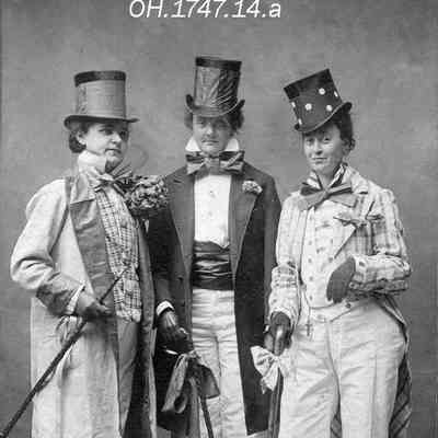 B. Blanche, Mrs. G. Webber, Mrs. I. Morrell dressed as men